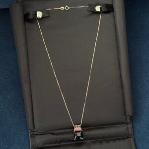 Vintage Gold plated‎ Sterling silver Women’s Necklace Gemstone